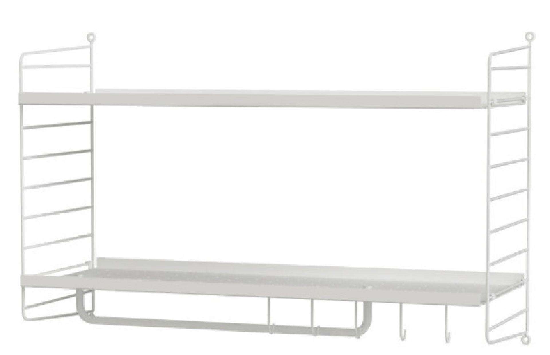 String Système de rayonnage mural des couloirs D String Furniture